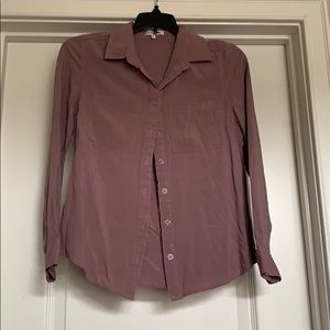Fashion Nova mauve plum button down blouse